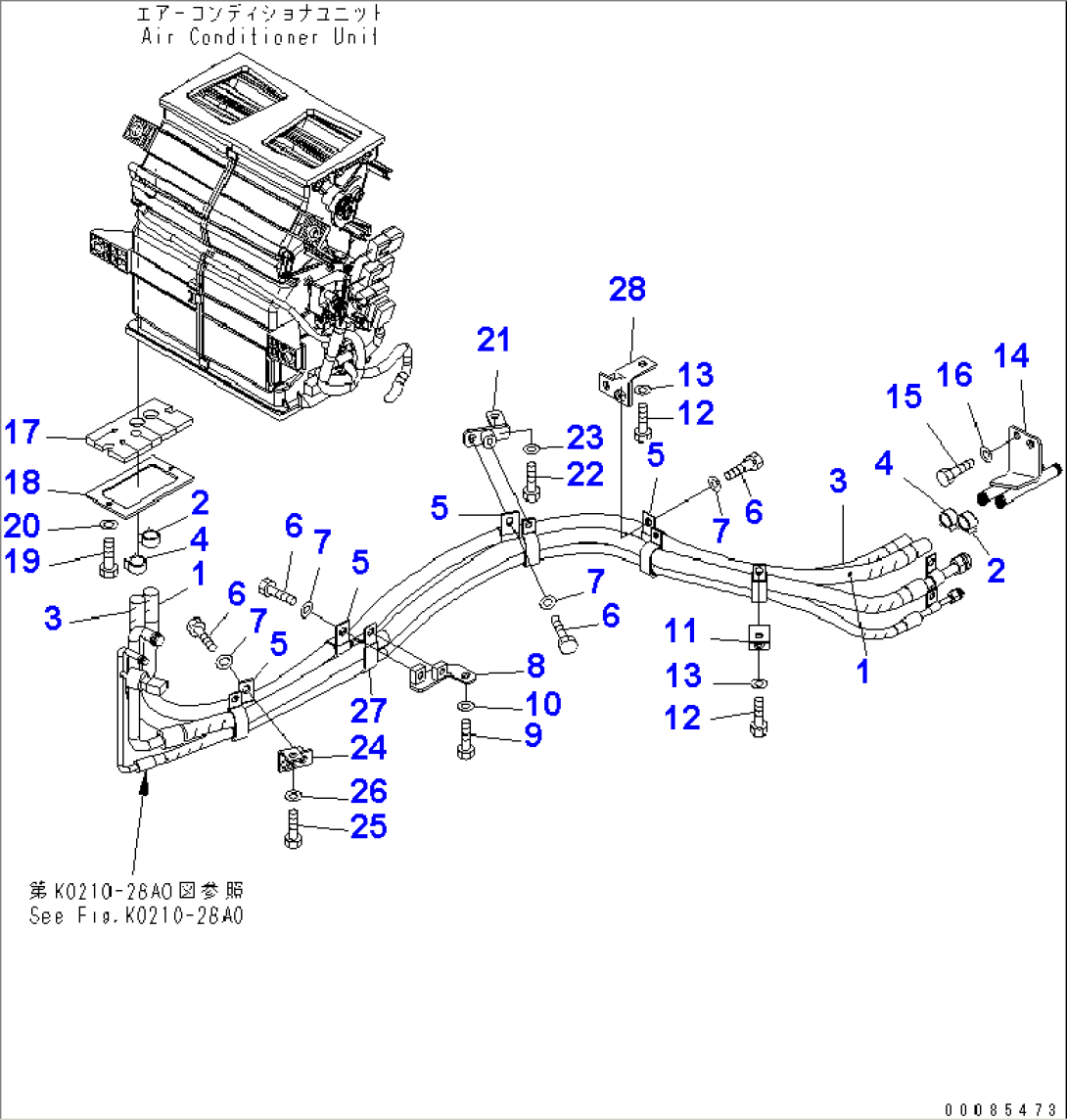 HEATER PIPING(#70001-)
