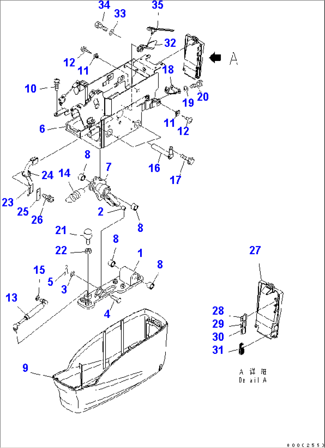 FLOOR STAND (LOWER CONSOLE) (L.H.)