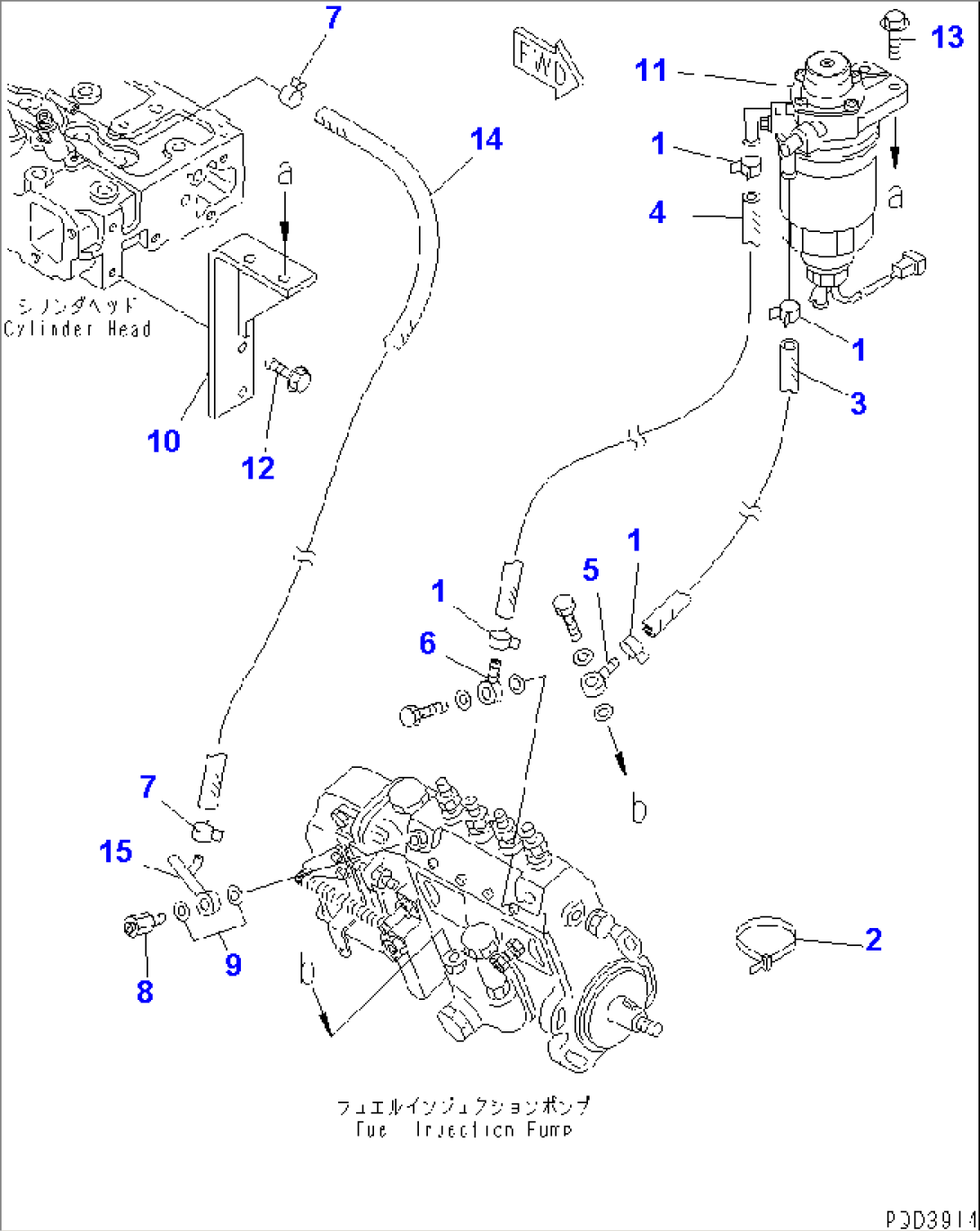 FUEL FILTER AND PIPING (FOR POOR FUEL)