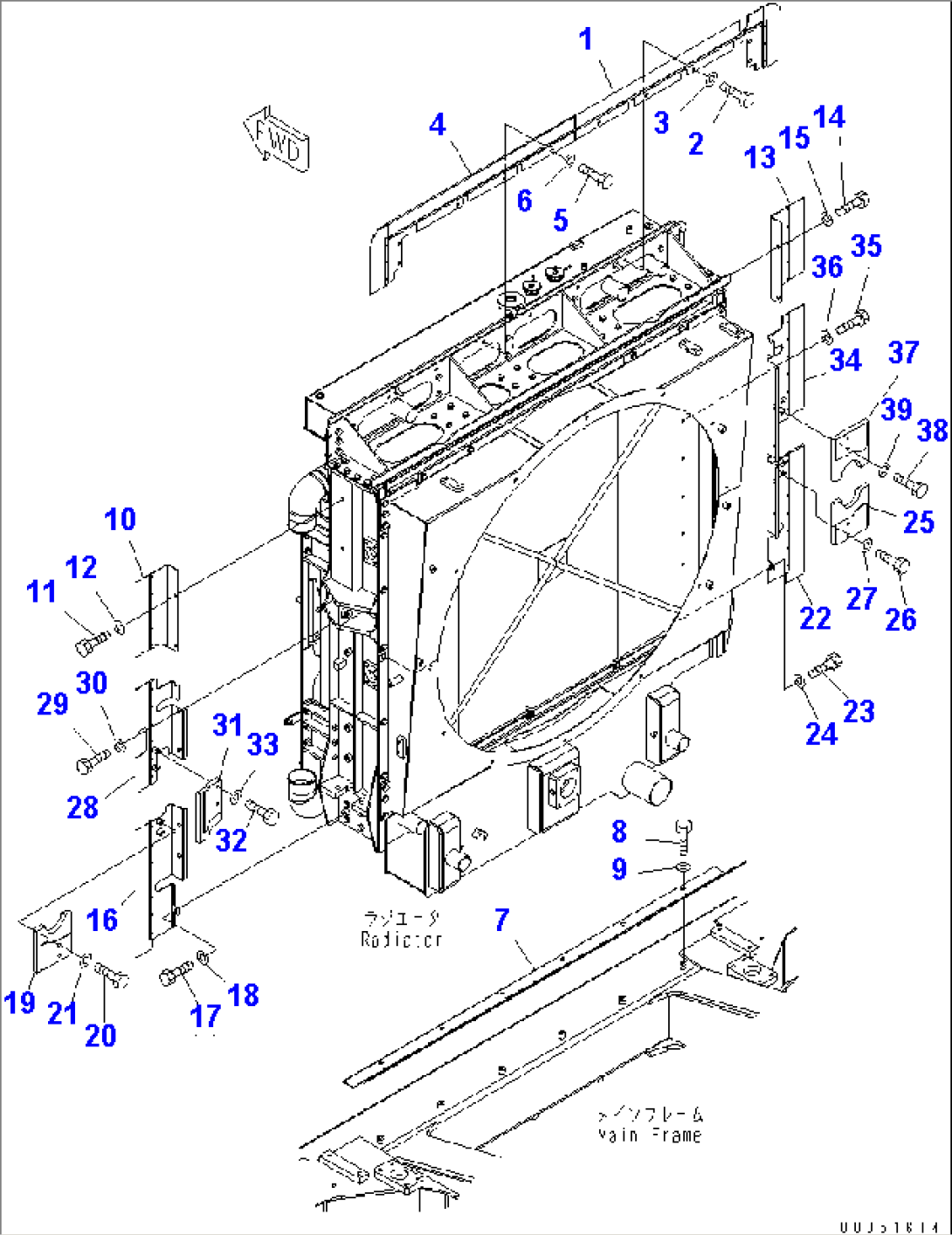 RADIATOR (BUFFLE)(#7001-7168)