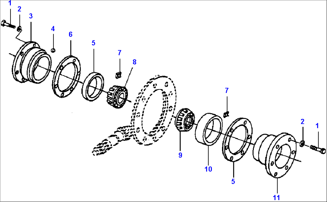 LOCK/UNLOCK DIFFERENTIAL BEARING QUILLS