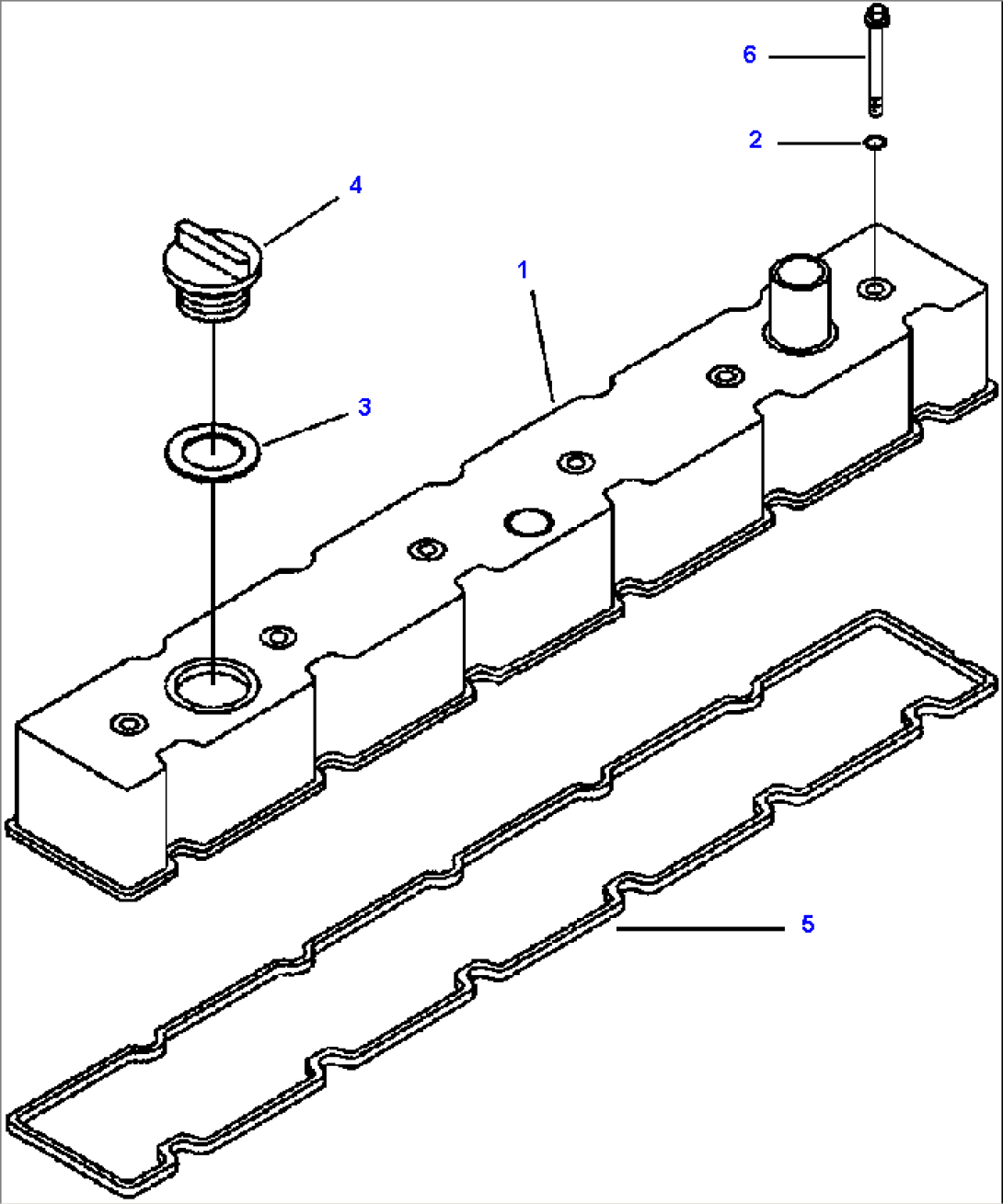 FIG. A1112-A3A4 VALVE COVER - ROUND BREATHER