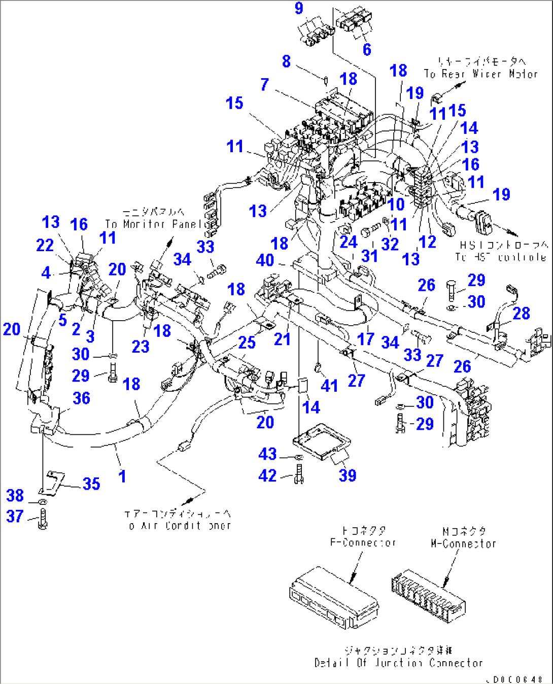 FLOOR (FLOOR HARNESS) (1/3)(#70001-)