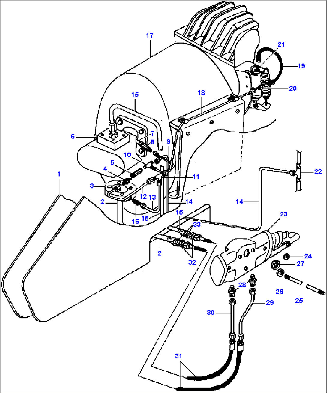 FIG. H0250-01A0 WINCH INSTALLATION - S/N 12075 AND DOWN - FOUR-SECTION POWER BOOM