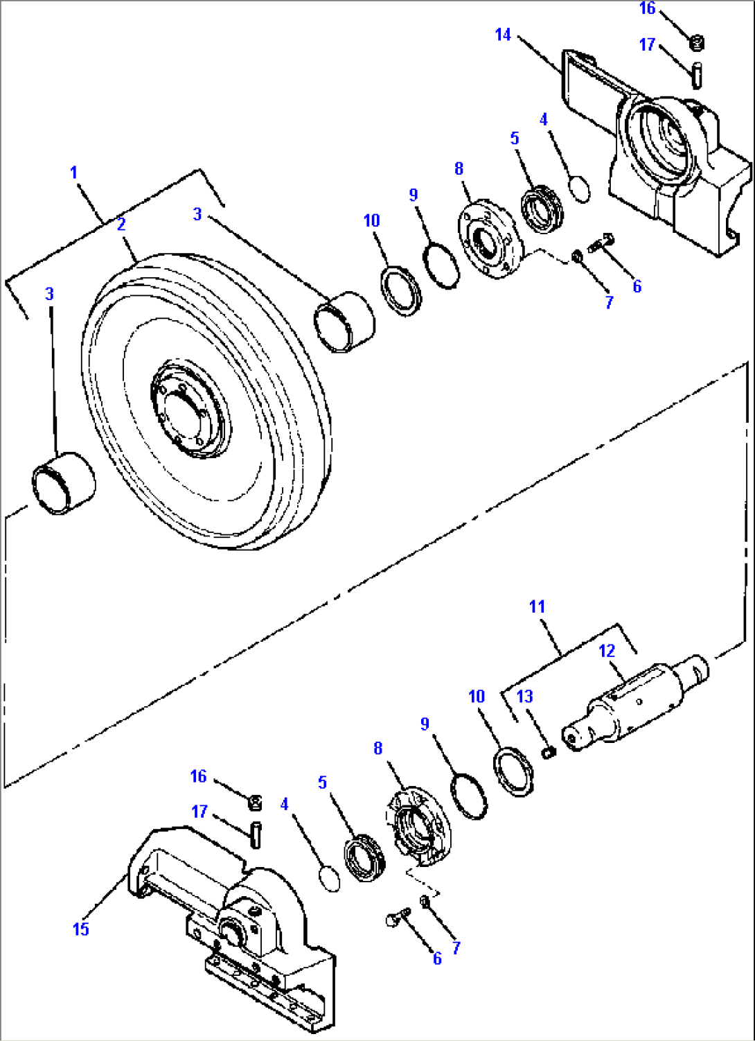 FRONT IDLER - EARLIER VERSION