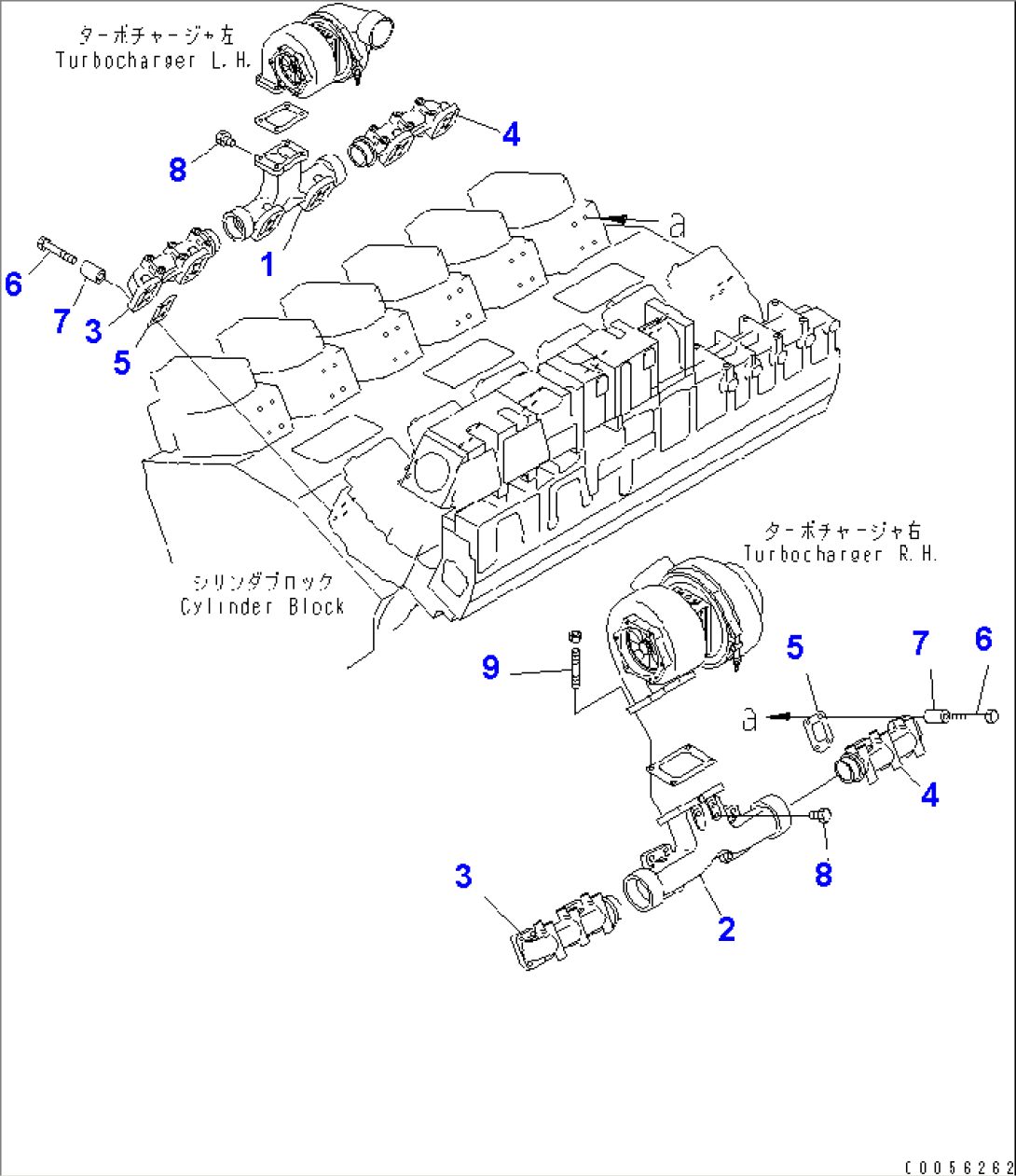 EXHAUST MANIFOLD (WITHOUT VHMS SPEC.)(#500076-)