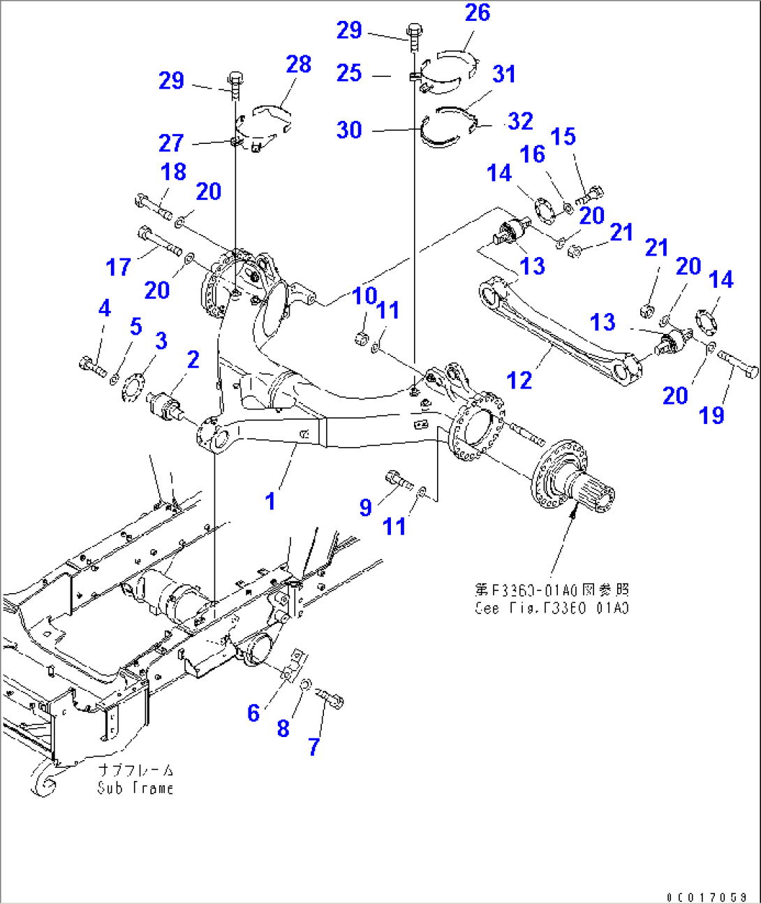 FRONT AXLE SUPPORT