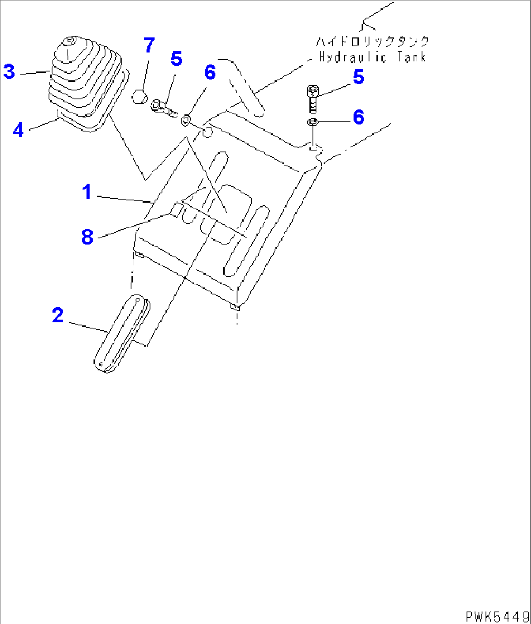WORK EQUIPMENT CONTROL (GUIDE) (WITH 3-POINT HITCH)