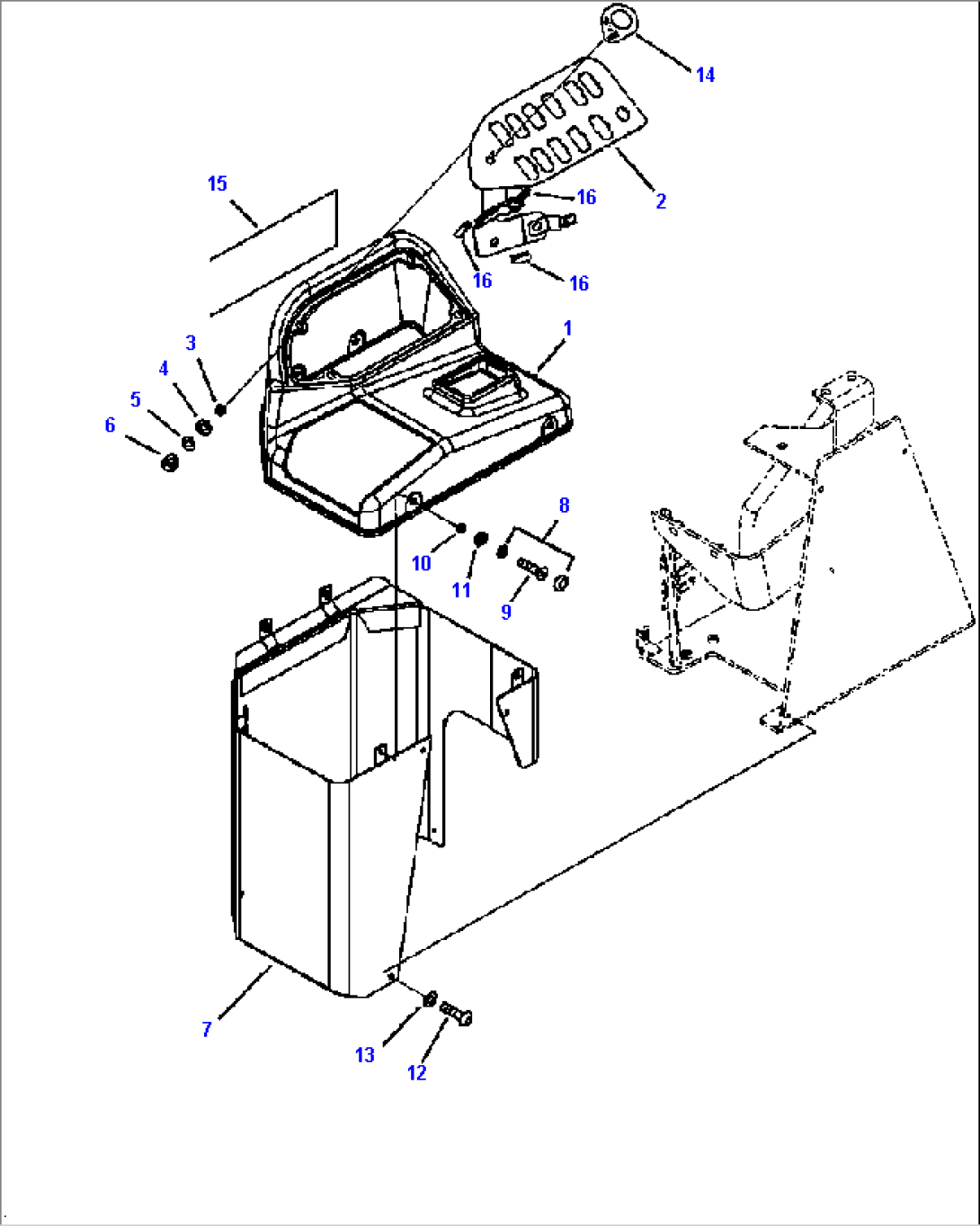 K4202-03A0 LOADER CONTROL COVER