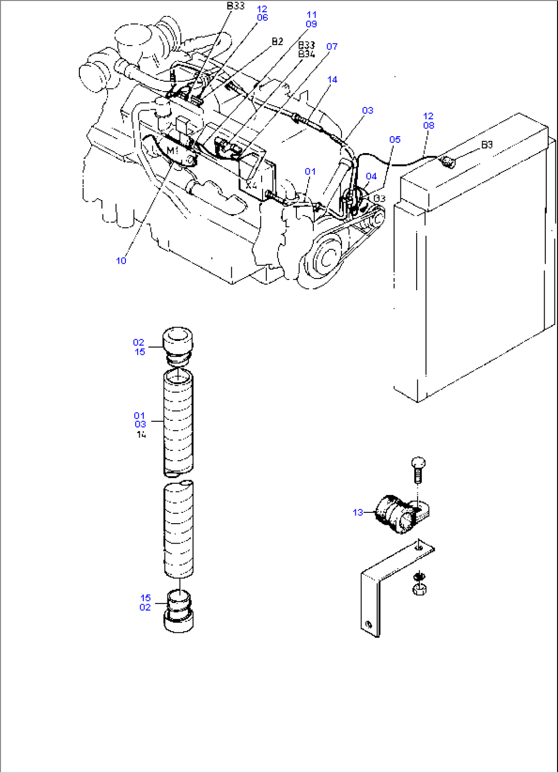 Wire Layout - Engine, Cat