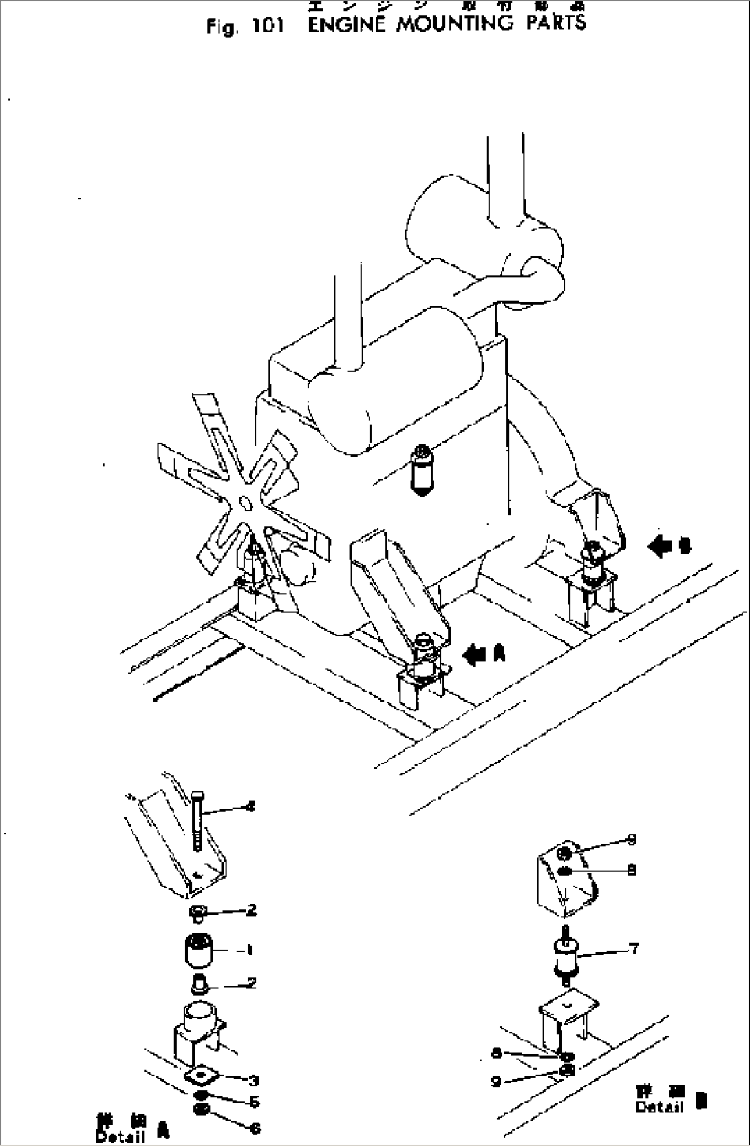 ENGINE MOUNTING PARTS