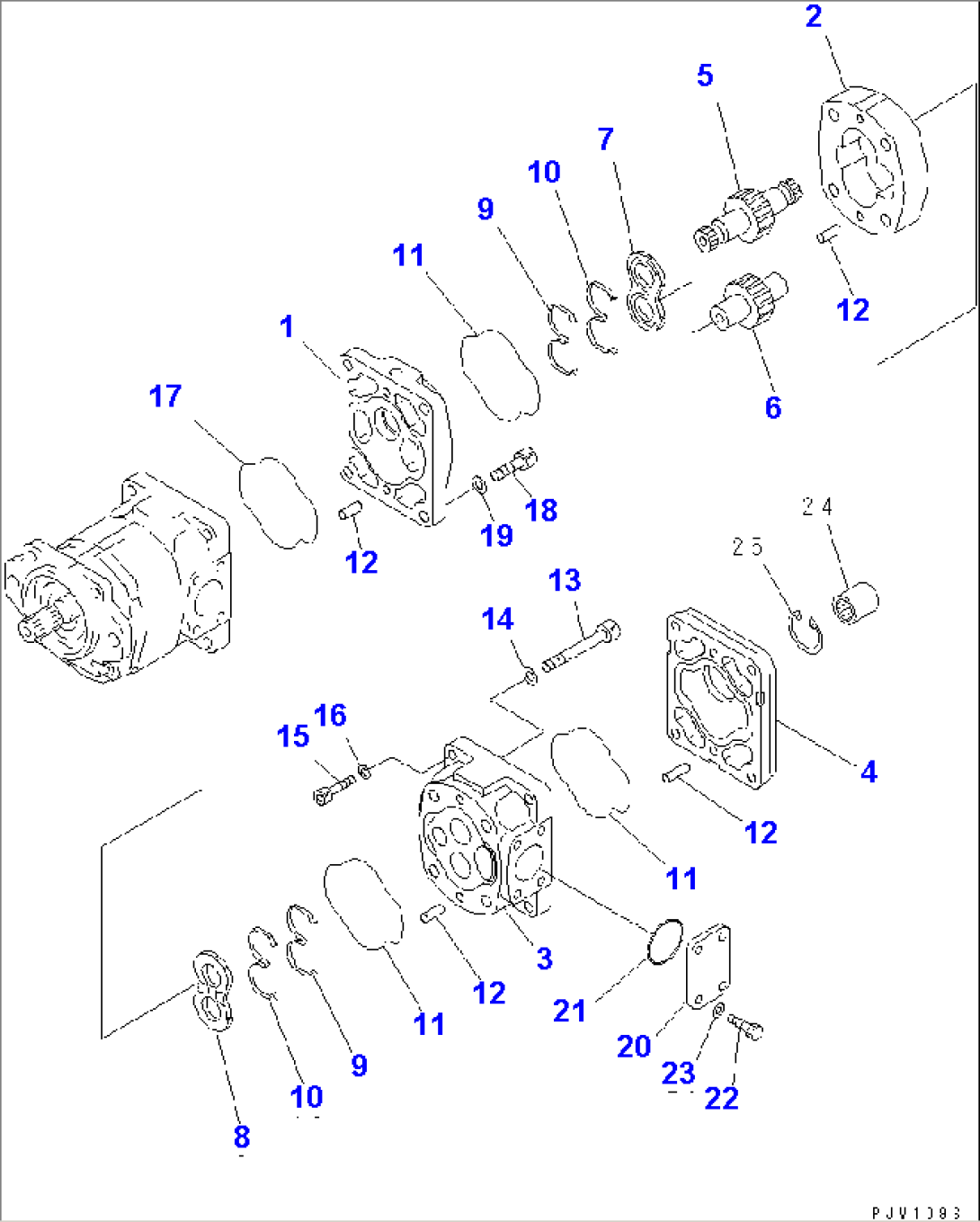 HYDRAULIC PUMP (INNER PARTS) (2/2)