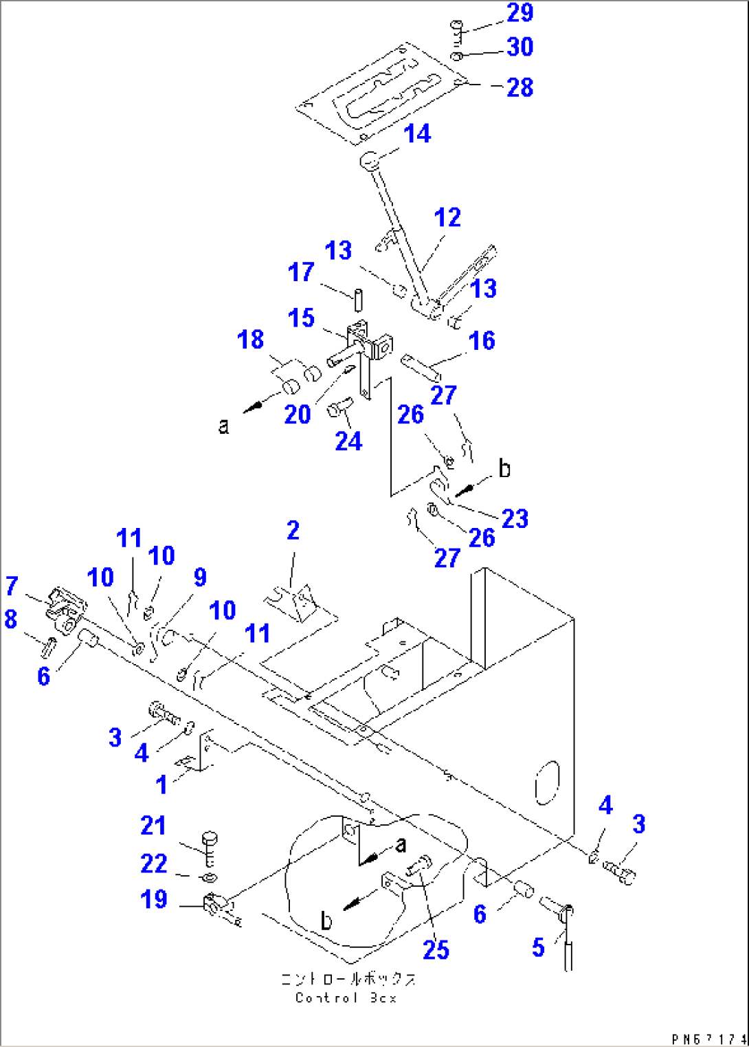 TRANSMISSION CONTROL LEVER (1/2)(#3401-)