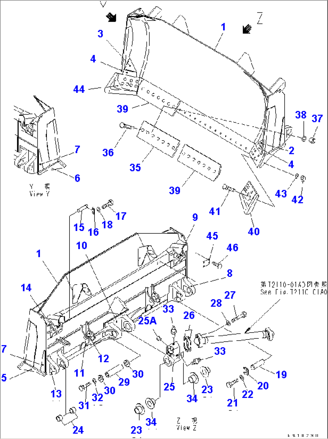TILT SEMI-U BLADE (WITH BUSHING)