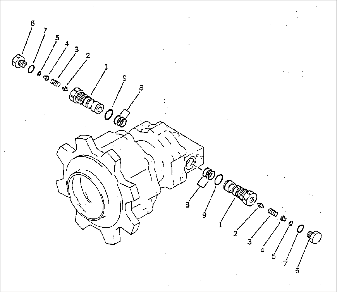 SWING MOTOR BRAKE VALVE