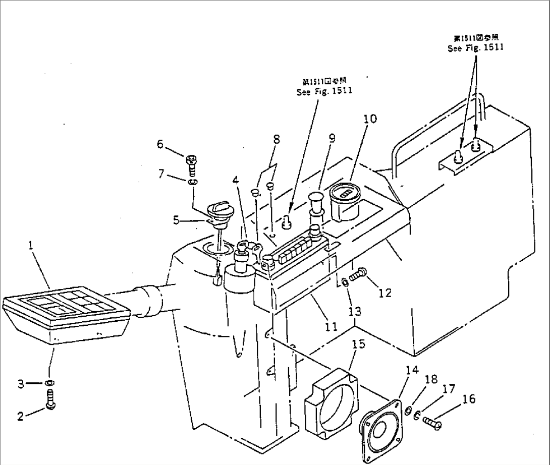 INSTRUMENT PANEL (FOR LONG LEVER CONTROL)(#14001-14143)
