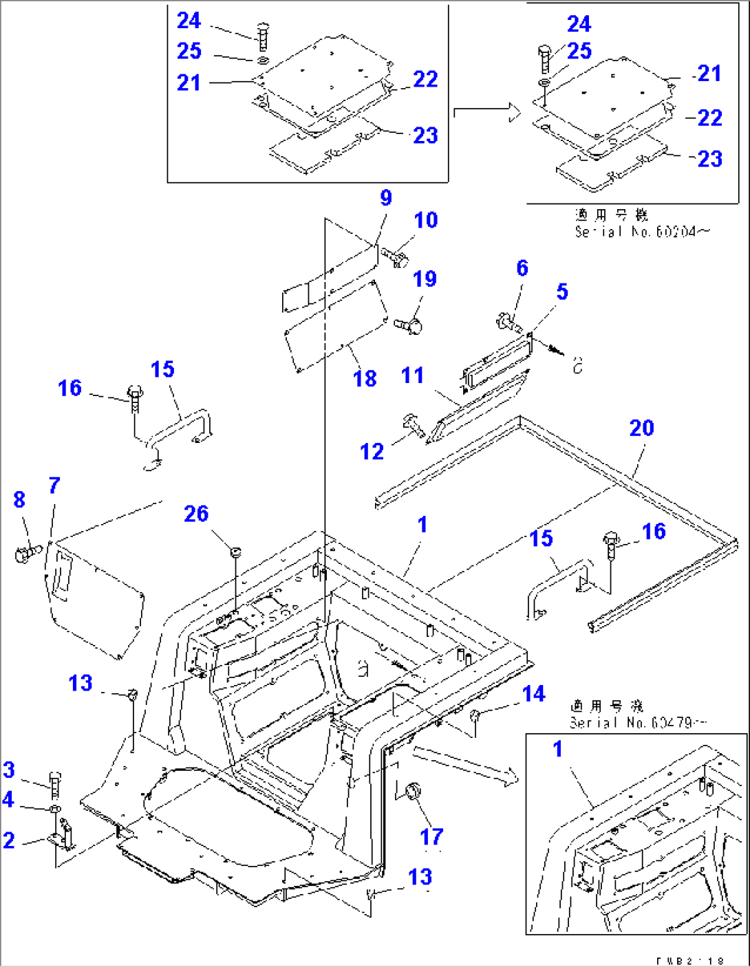FLOOR FRAME (WITHOUT CAB)