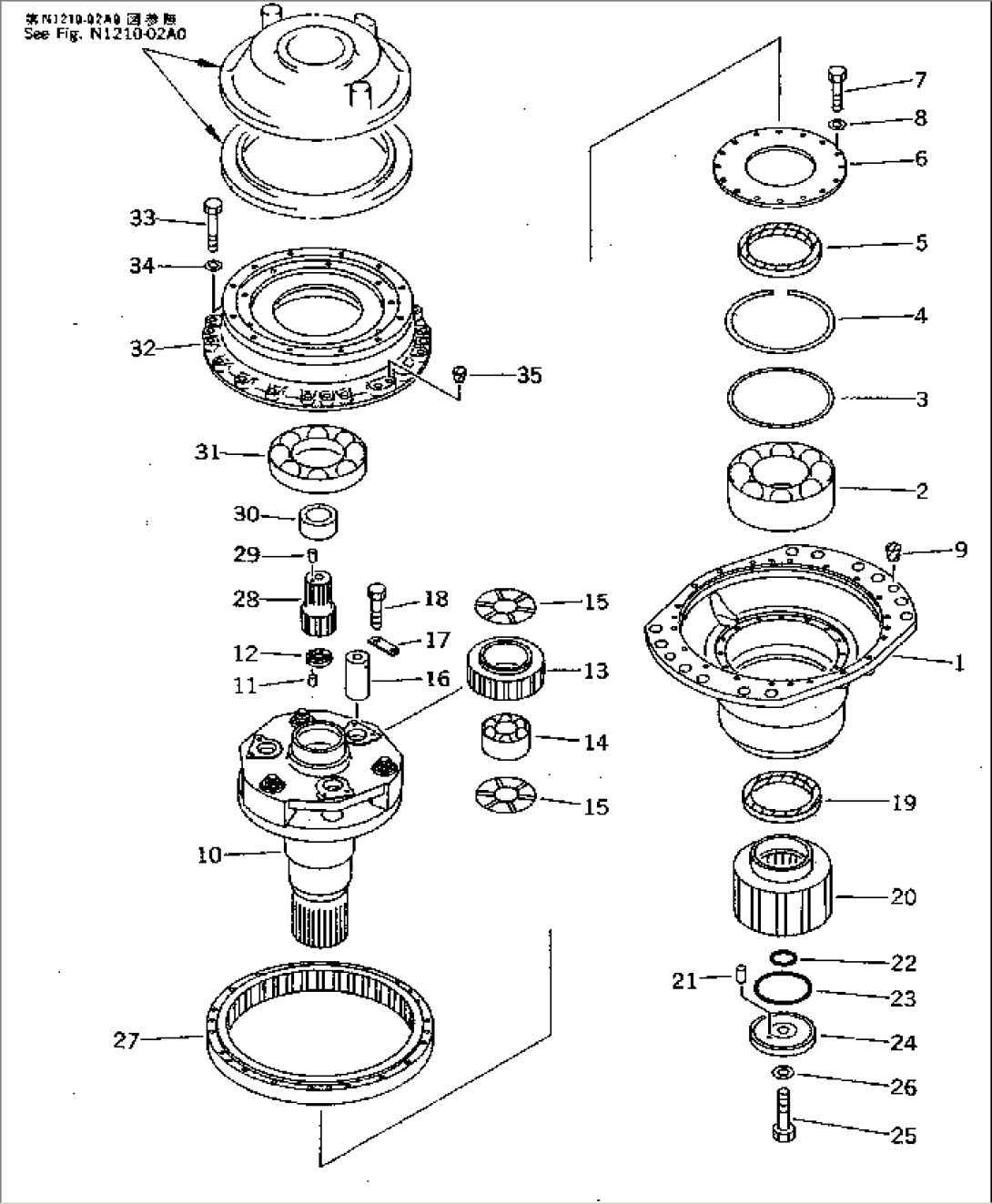 SWING MACHINERY (2ND CARRIER AND PINION)