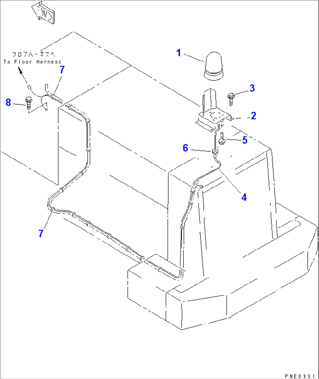 BEACON LAMP (TUNNEL SPEC.)(#10865-)