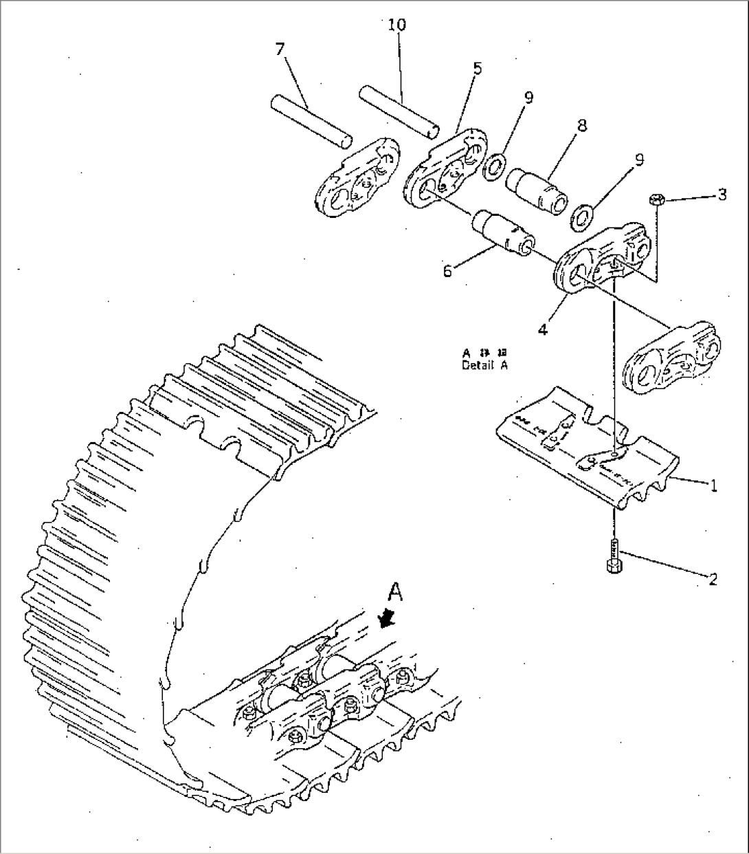 TRACK SHOE (MASTER PIN TYPE) (FOR SLAG HANDLING)