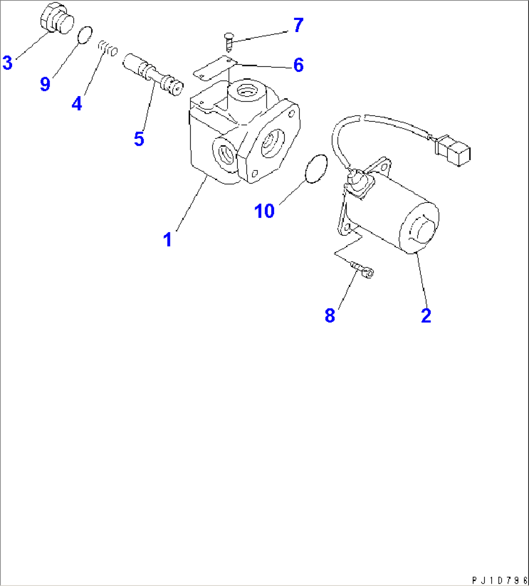 SOLENOID VALVE (INNER PARTS)(#33466-)