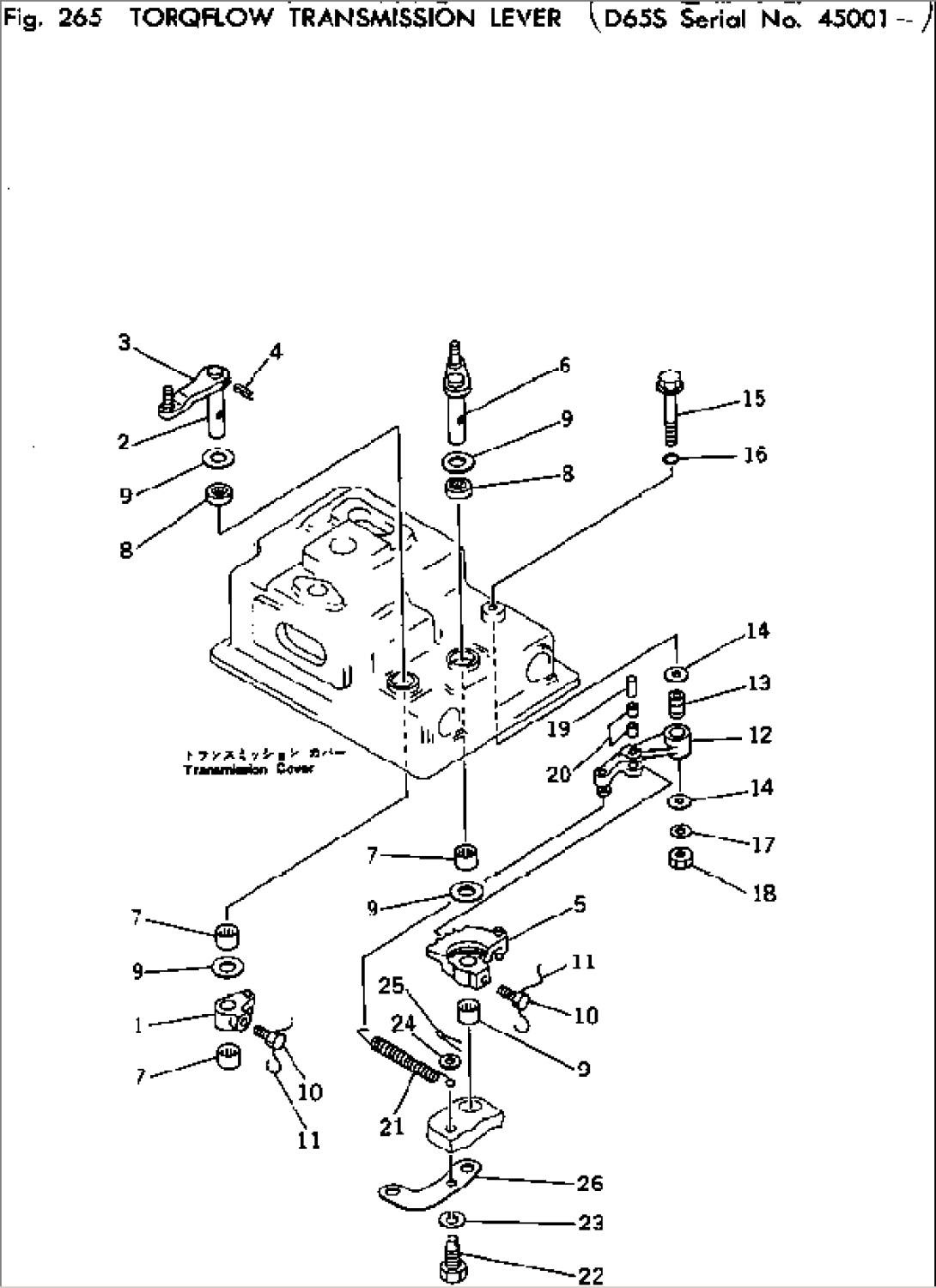 TORQFLOW TRANSMISSION LEVER