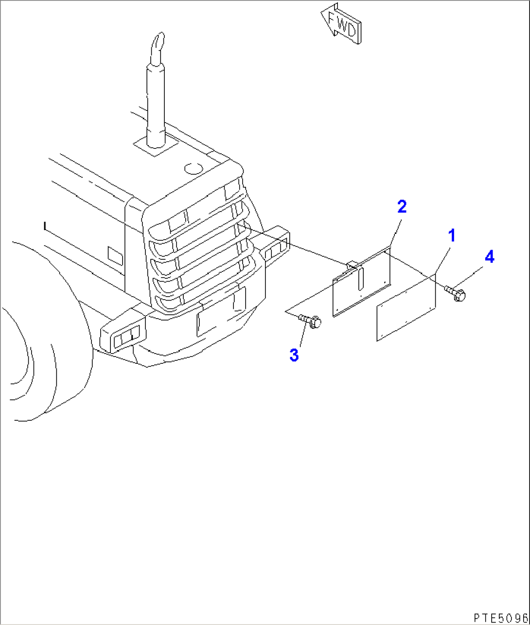 MARK PLATE (SNOW REMOVING SPEC.)