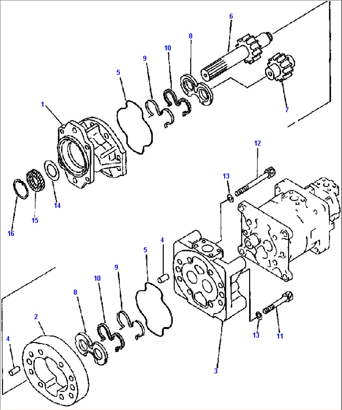 FIG NO. 6045 TORQUE CONVERTER AND P. O. C. PUMP (1/3)