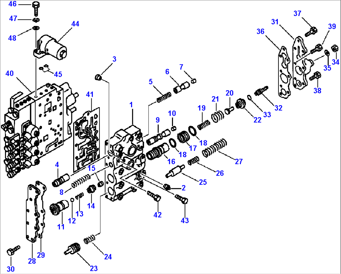 TRANSMISSION CONTROL VALVE UPPER ASSEMBLY