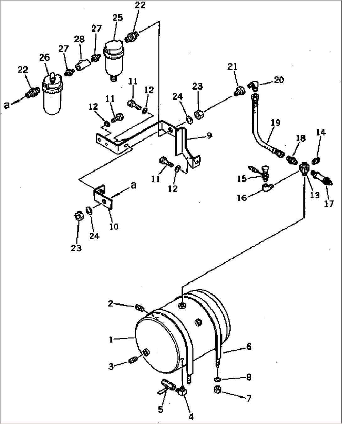 UPPER AIR PIPING (AIR TANK RELATED PARTS)