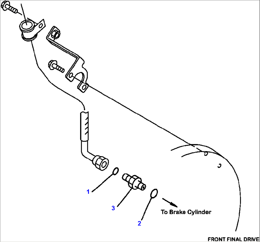 F3425-01A0 BRAKE OIL CIRCUIT FRONT PIPING