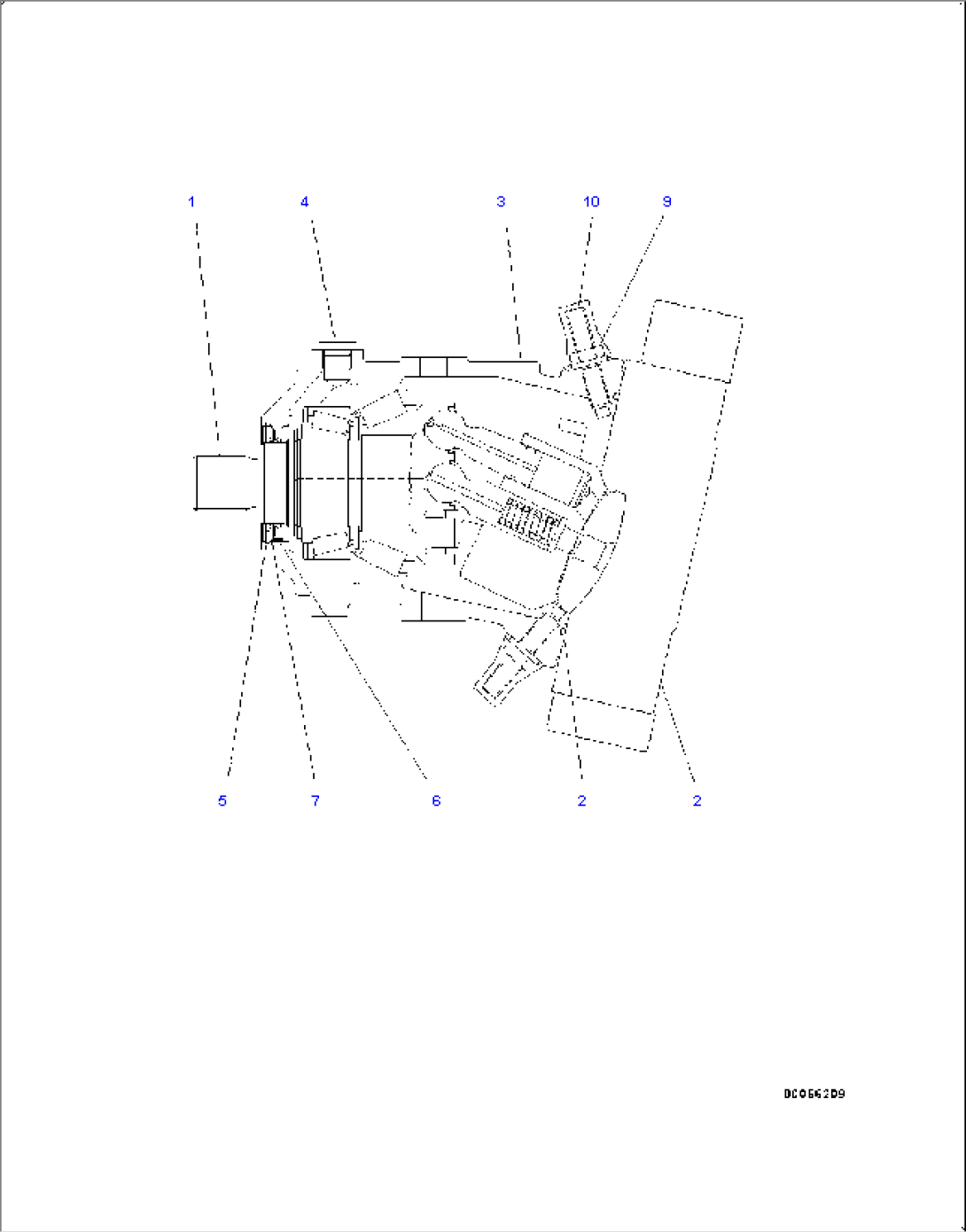 Hydrostatic Transmission (HST) Pump and Motor, Inner Parts, Motor 2 (1/7)