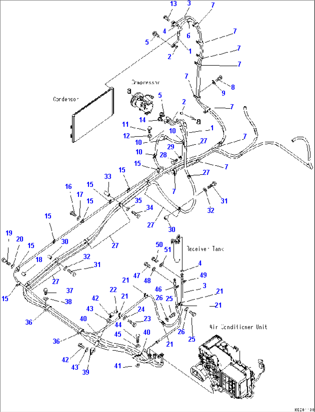 AIR CONDITIONER (HEATER HOSE AND CLAMP)