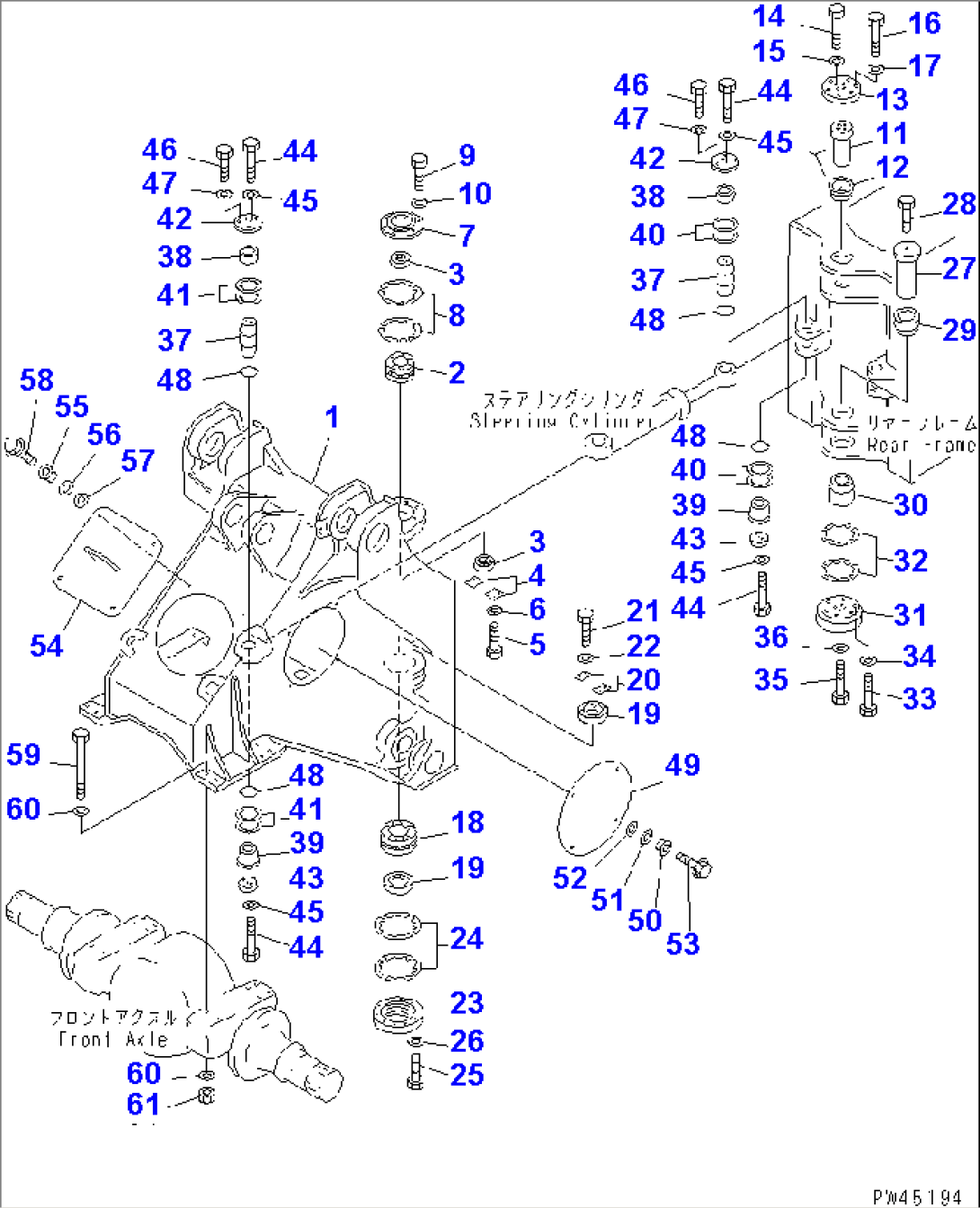 FRONT FRAME (FOR JOY STICK STEERING)