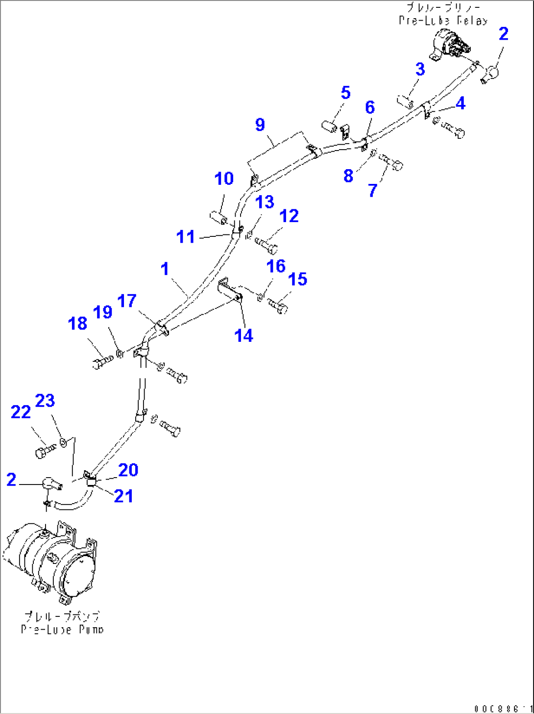 ENGINE (ENGINE PRE-LUBE SYSTEM) (WIRING HARNESS) (1/2)(#7855-)