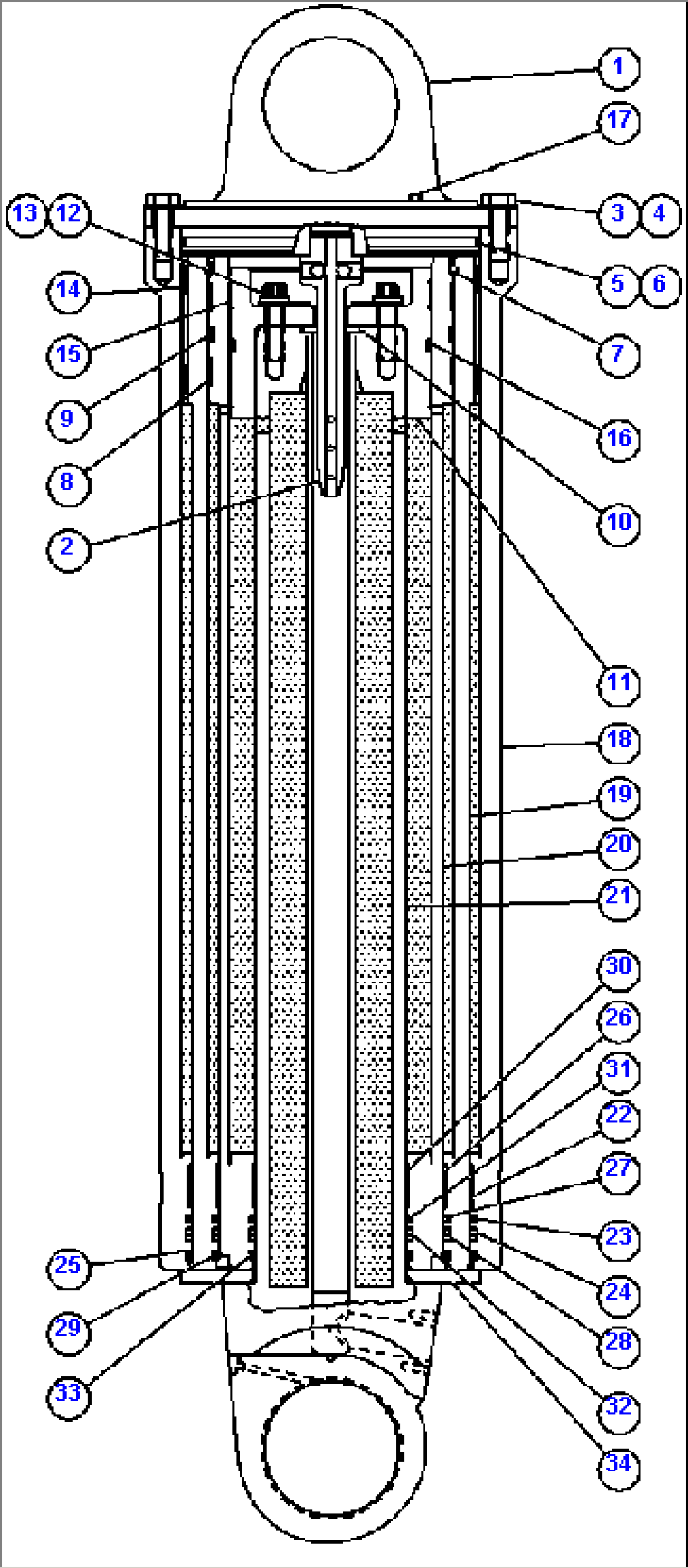 HOIST CYLINDER ASSEMBLY - 1 (EL4831)