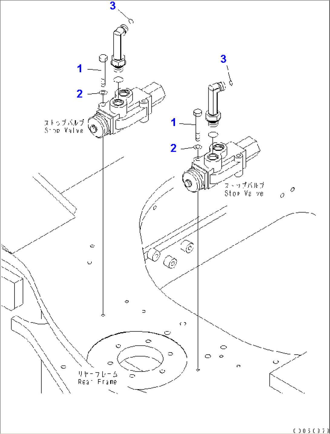 STEERING LINE (STOP VALVE MOUNTING) (2/2)