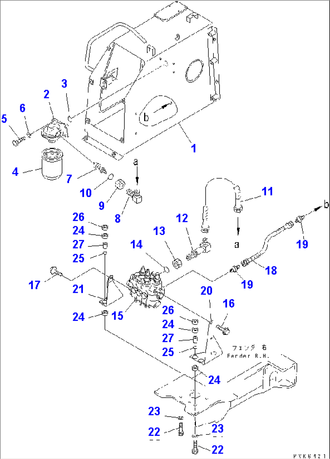 HYDRAULIC TANK AND FILTER(#47617-)