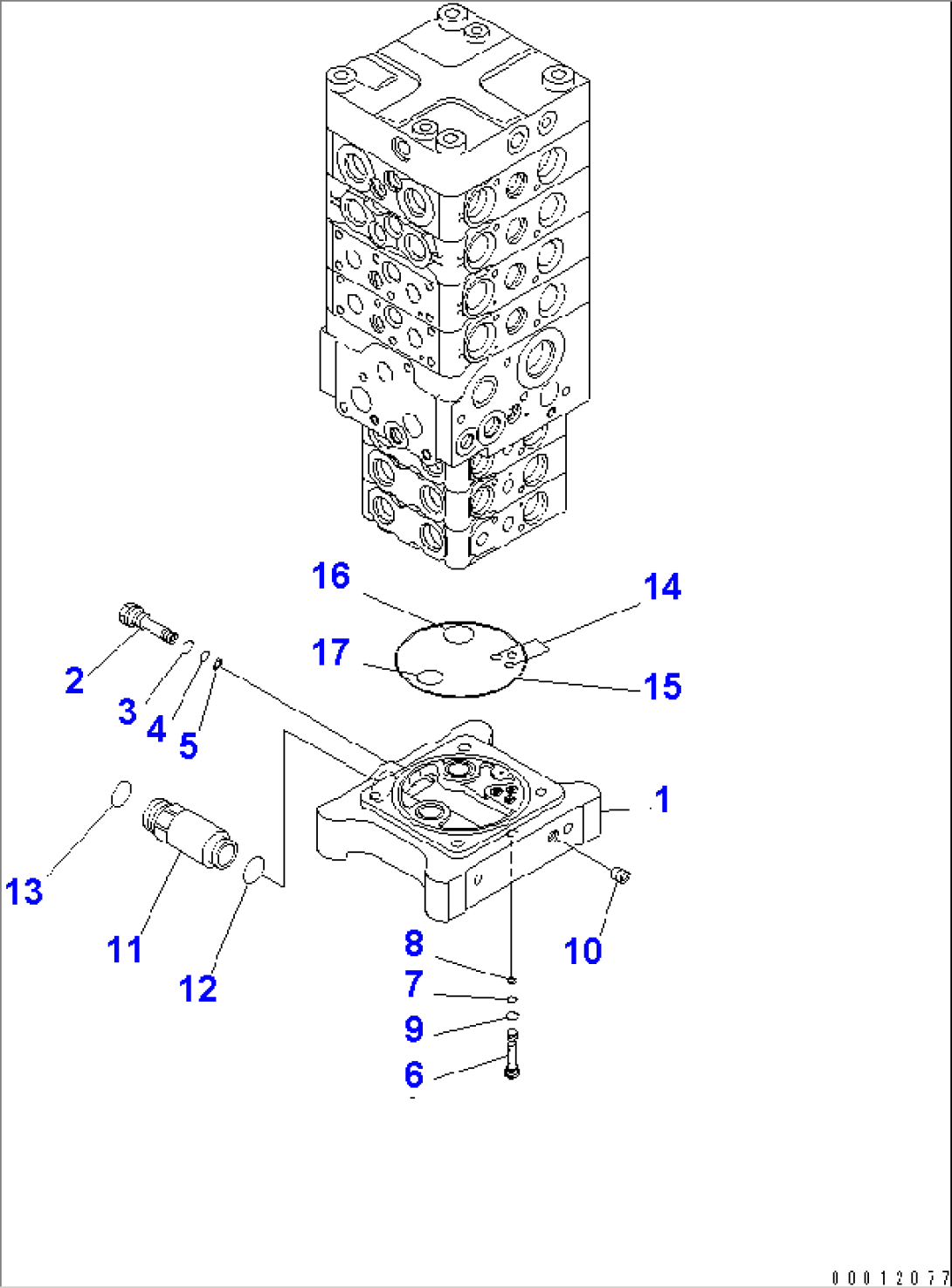 MAIN VALVE (7-VALVE) (12/29) (WITH ARM LOCK VALVE)