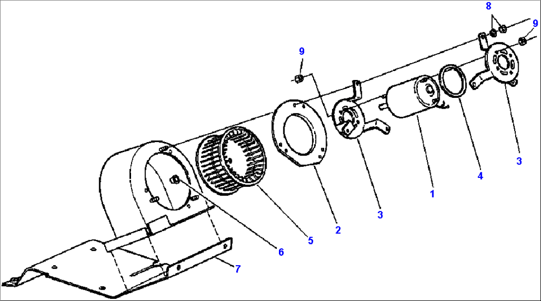 BLOWER MOTOR ASSEMBLY S/N 203918 AND UP