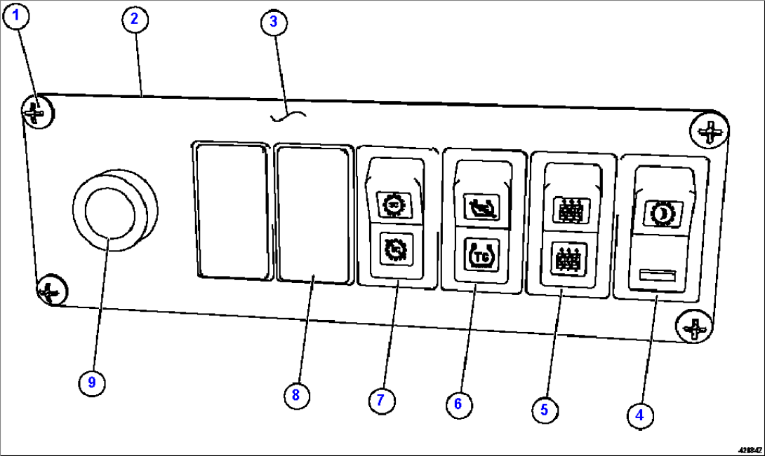 LOWER RH DASH MODULE