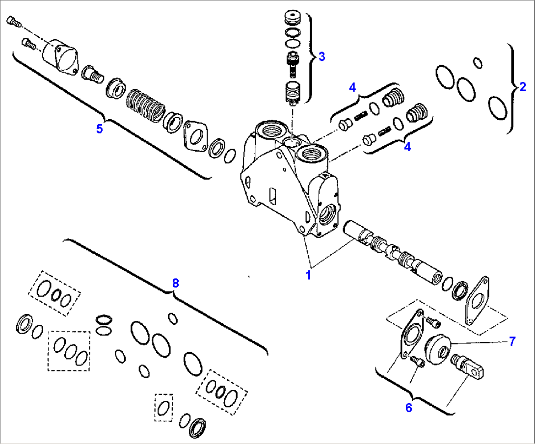 SHOVEL CONTROL VALVE (3/4)