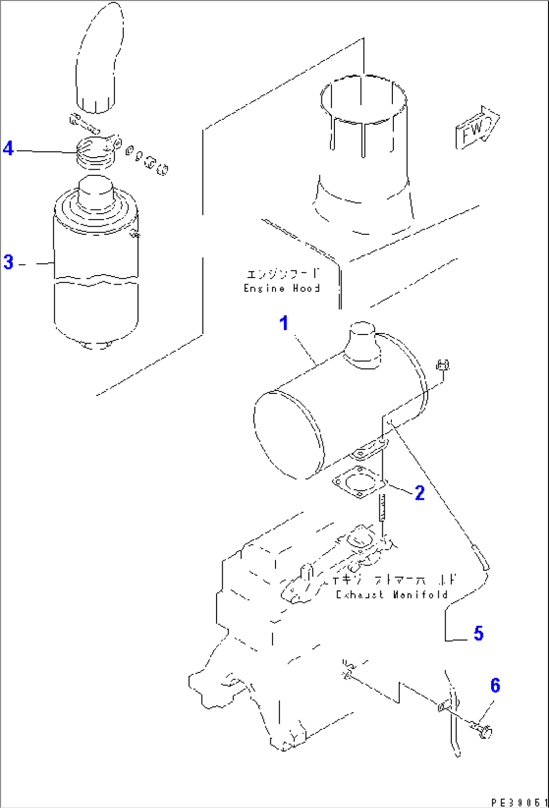 MUFFLER (WITH SPARK ARRESTER)