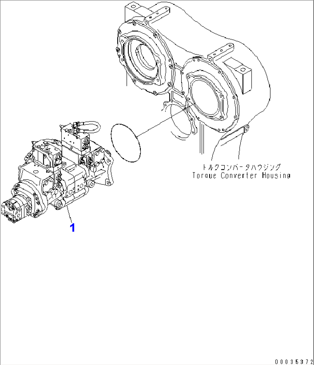 HYDRAULIC PUMP (LOADER PUMP) (NO.2 PUMP)