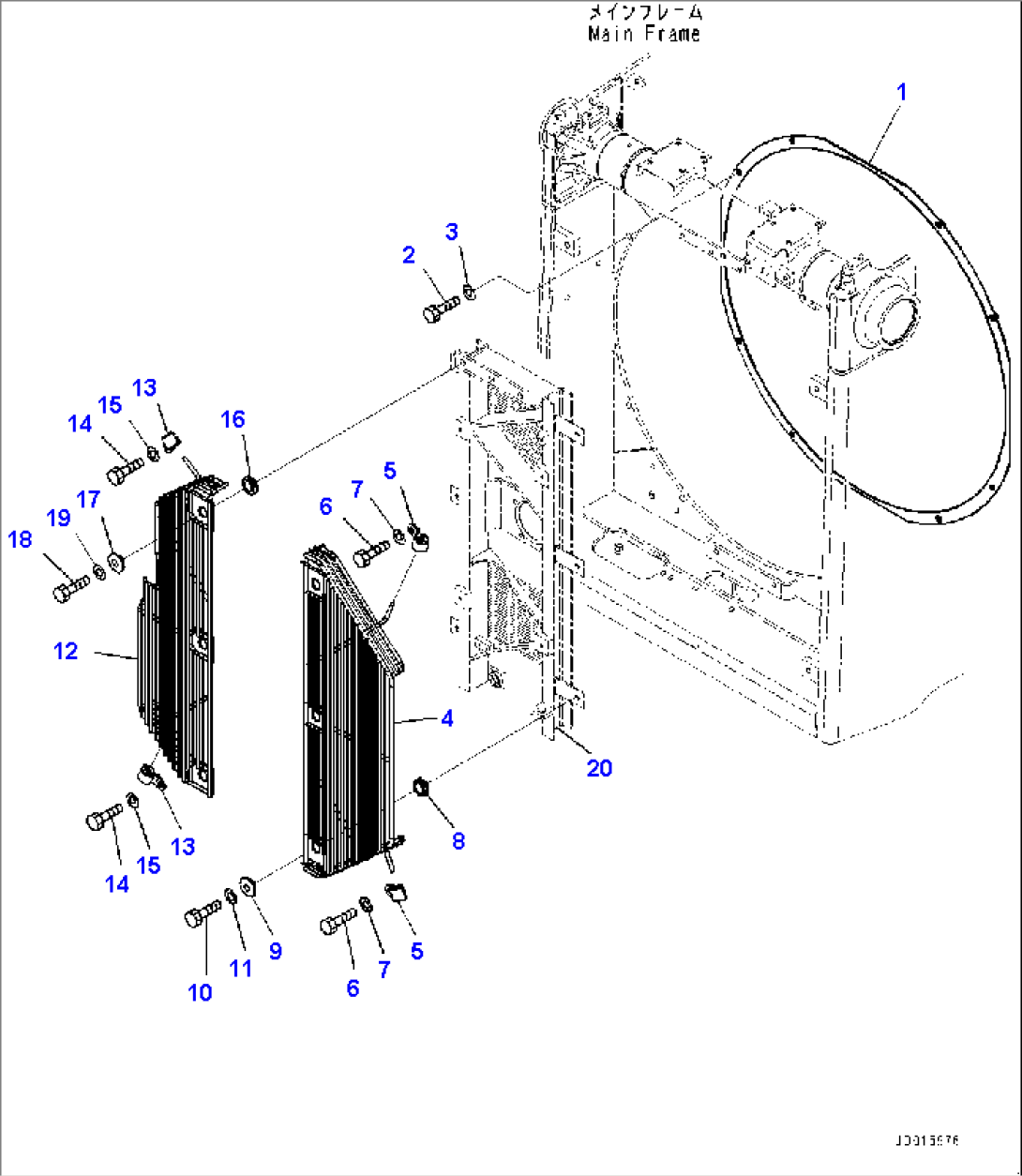 Cooling Fan Drive, Fan Guard (#1006-)