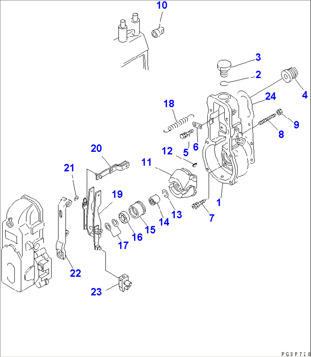 FUEL INJECTION PUMP (GOVERNOR) (1/2) (INNER PARTS)