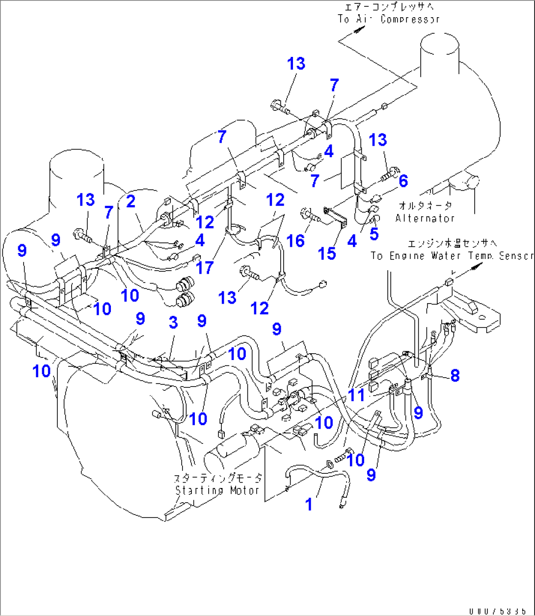 ENGINE (ENGINE HARNESS)(#51075-)