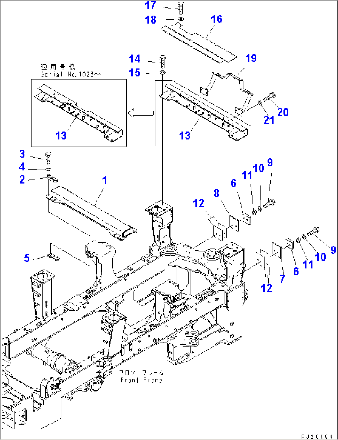 FRONT FRAME (FRAME ACCESSORY PARTS)
