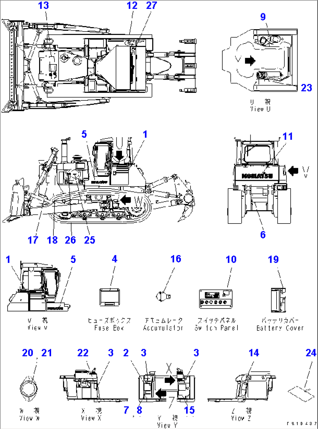 MARKS AND PLATES (ENGLISH AND TURQUOISE) (WITH ADDITIONAL FILTER) (WITH CAB)(#25178-)