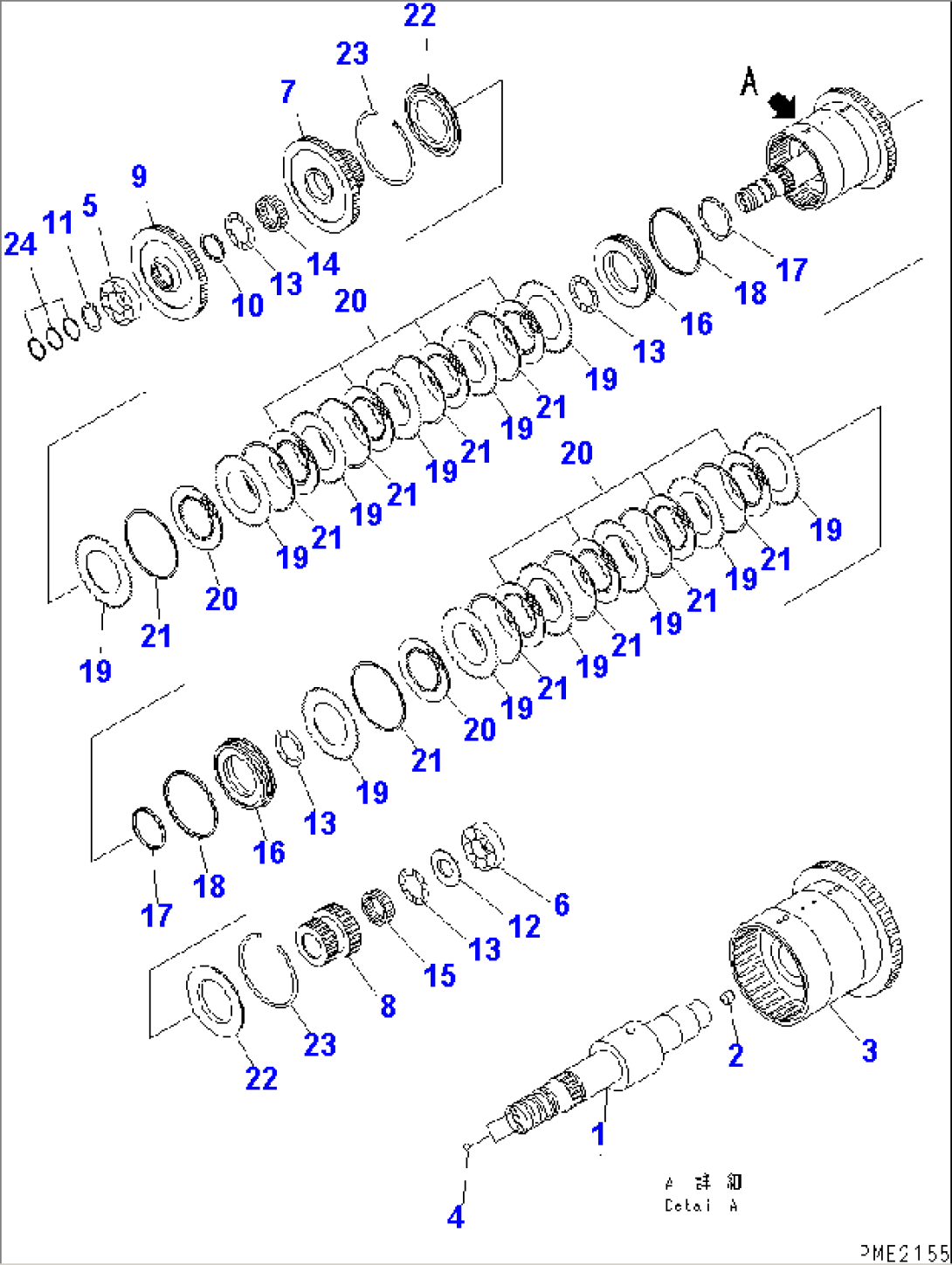 TRANSMISSION (1ST AND 2ND CLUTCH)